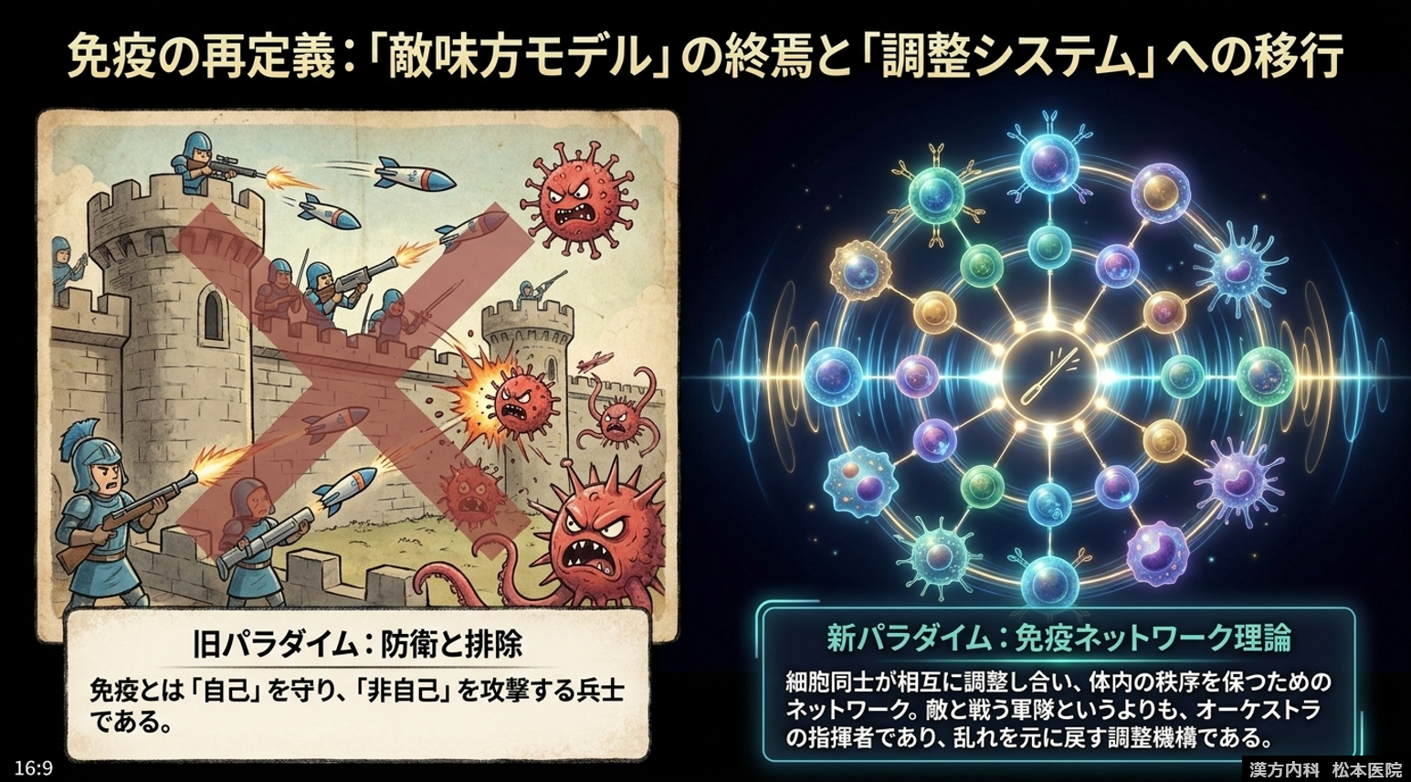 【「“生命の本質”から根本治療を考える」シリーズ第三弾：免疫とは何か？ Part3 ホメオスタシス維持のための免疫　～『免疫の意味論』から考える免疫の真の役割～】